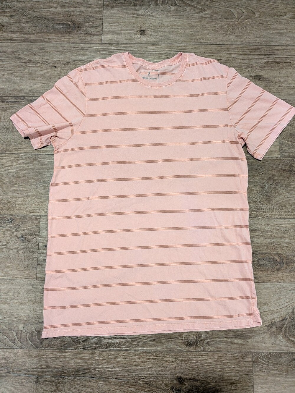 Mutual Weave Men's Stripe T-Shirt LT 100% Cotton